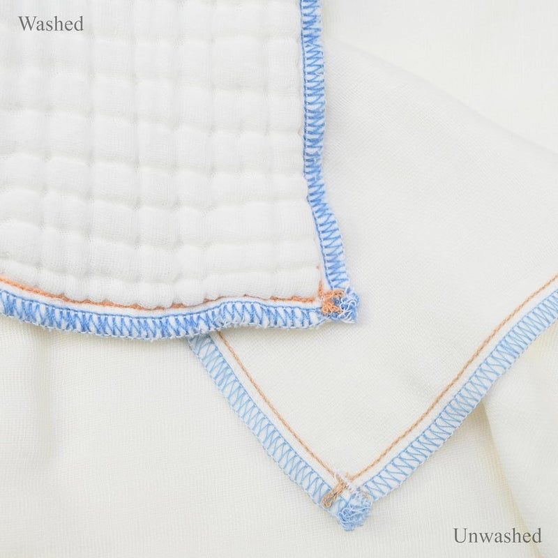 Leakmaster Adult Cloth Diapers - Muslin Weave 100% Cotton Flat Diapers - Use with Pins or Fasteners - Absorbent Solution - Size 2, 6 Layers Thick - 36x36 in - Image 4